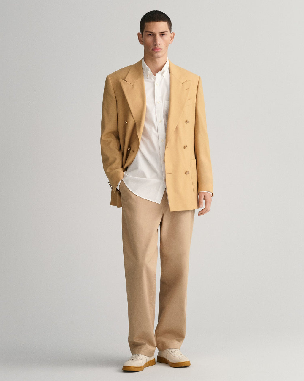 Men's Regular Fit Poplin Shirt - WHITE