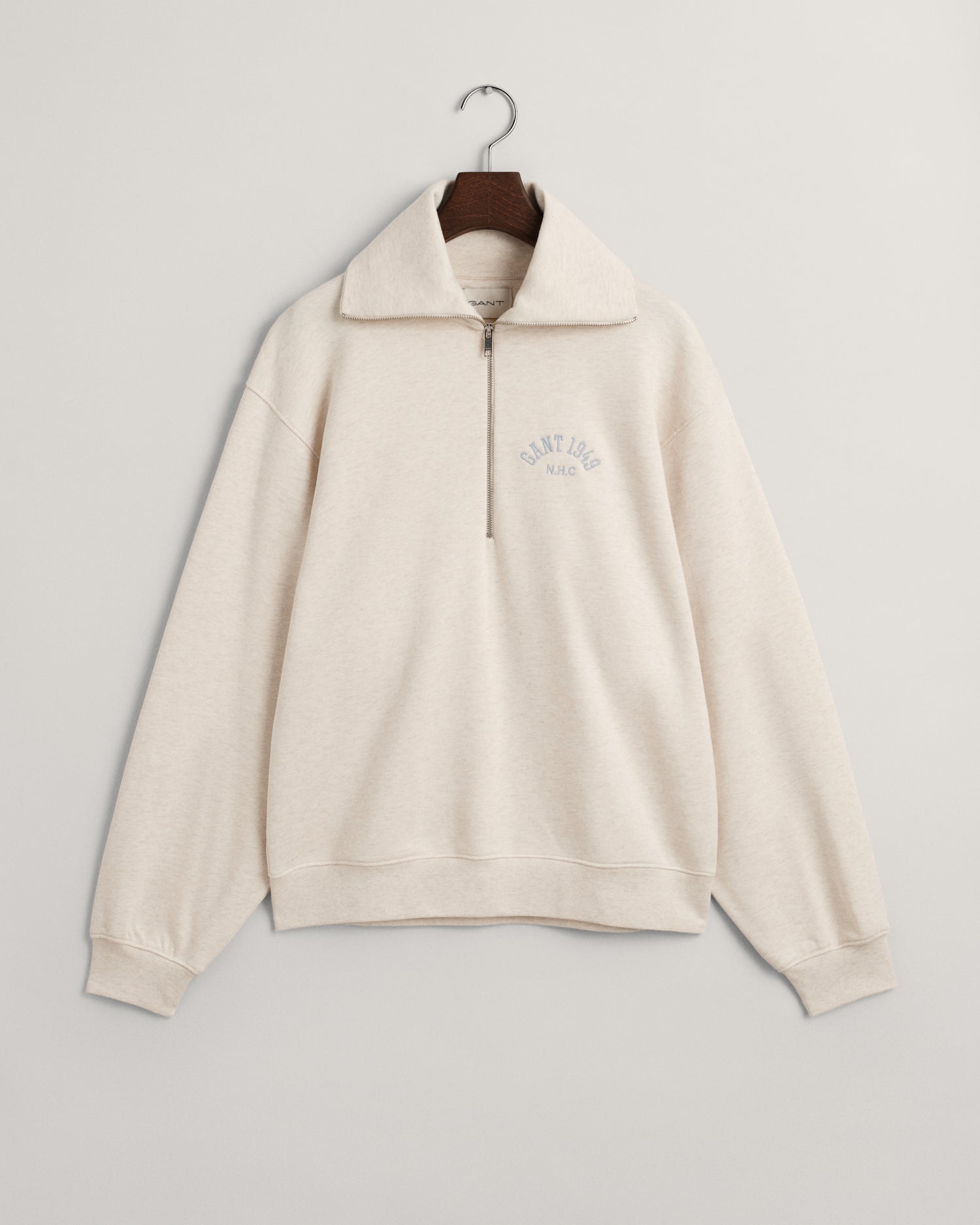Women's Arch Graphic Half Zip Sweatshirt - OAT MELANGE