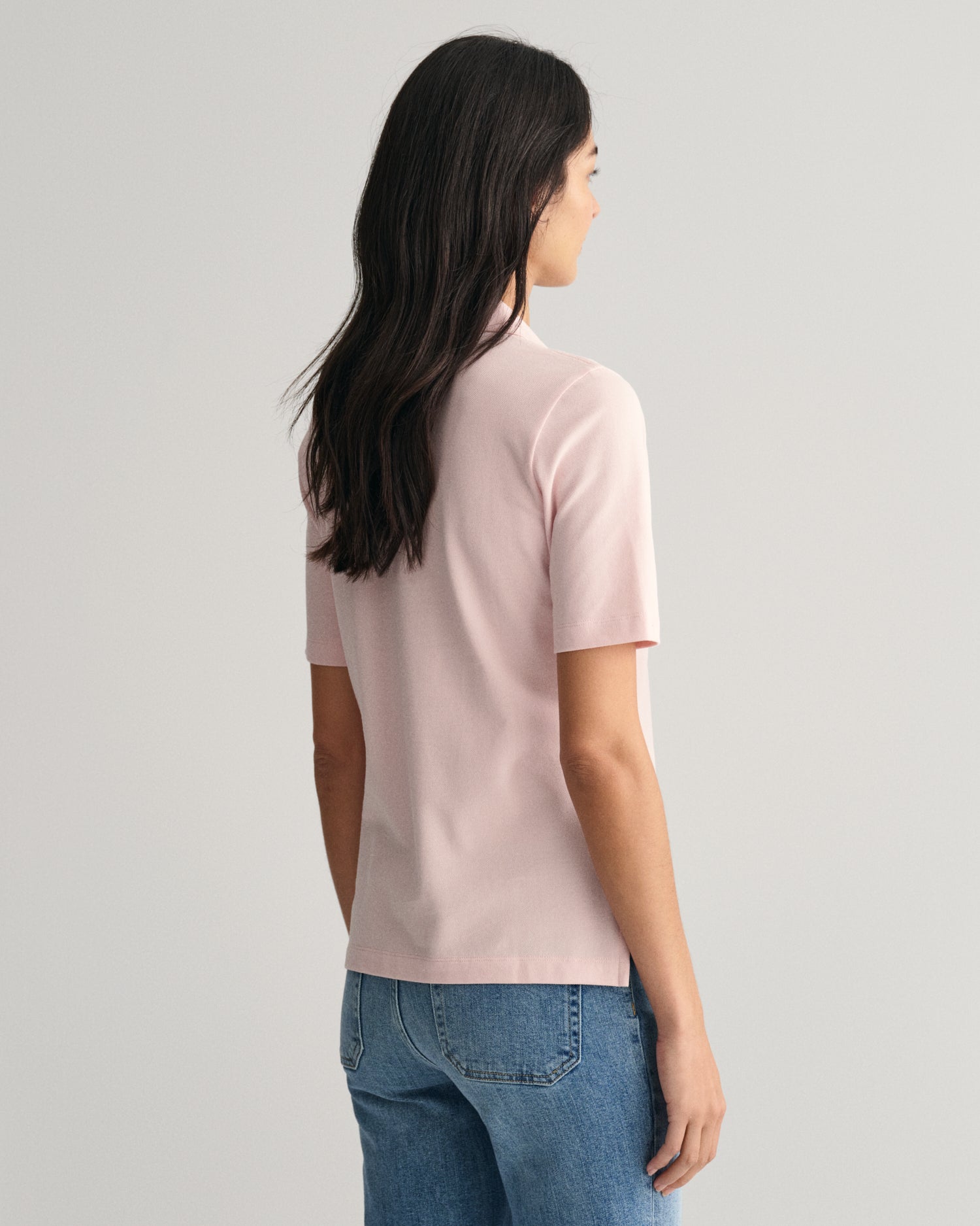 Women's Shield Piqué Polo Shirt - FADED PINK