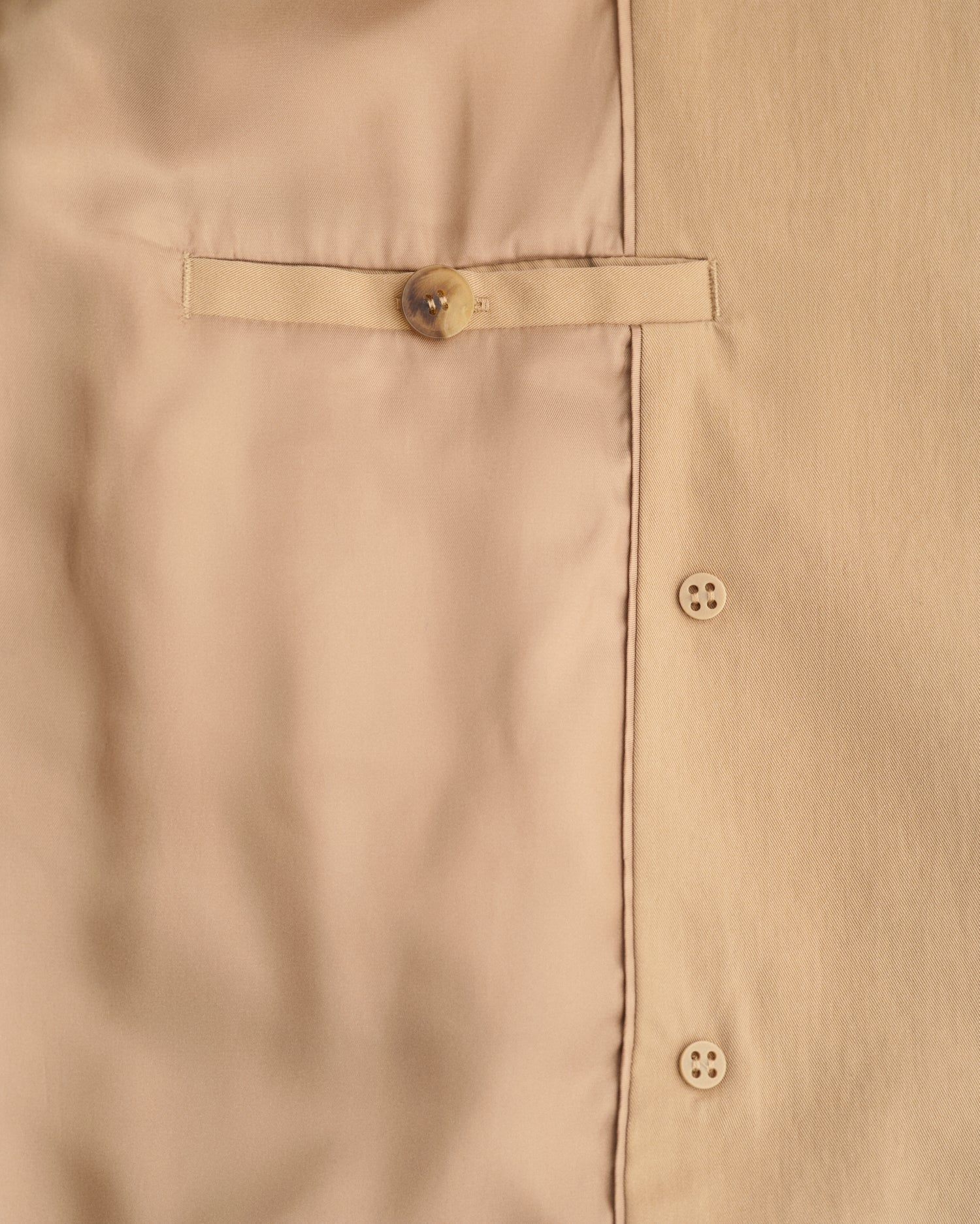 Women's Mid Length Trench Jacket - DARK KHAKI