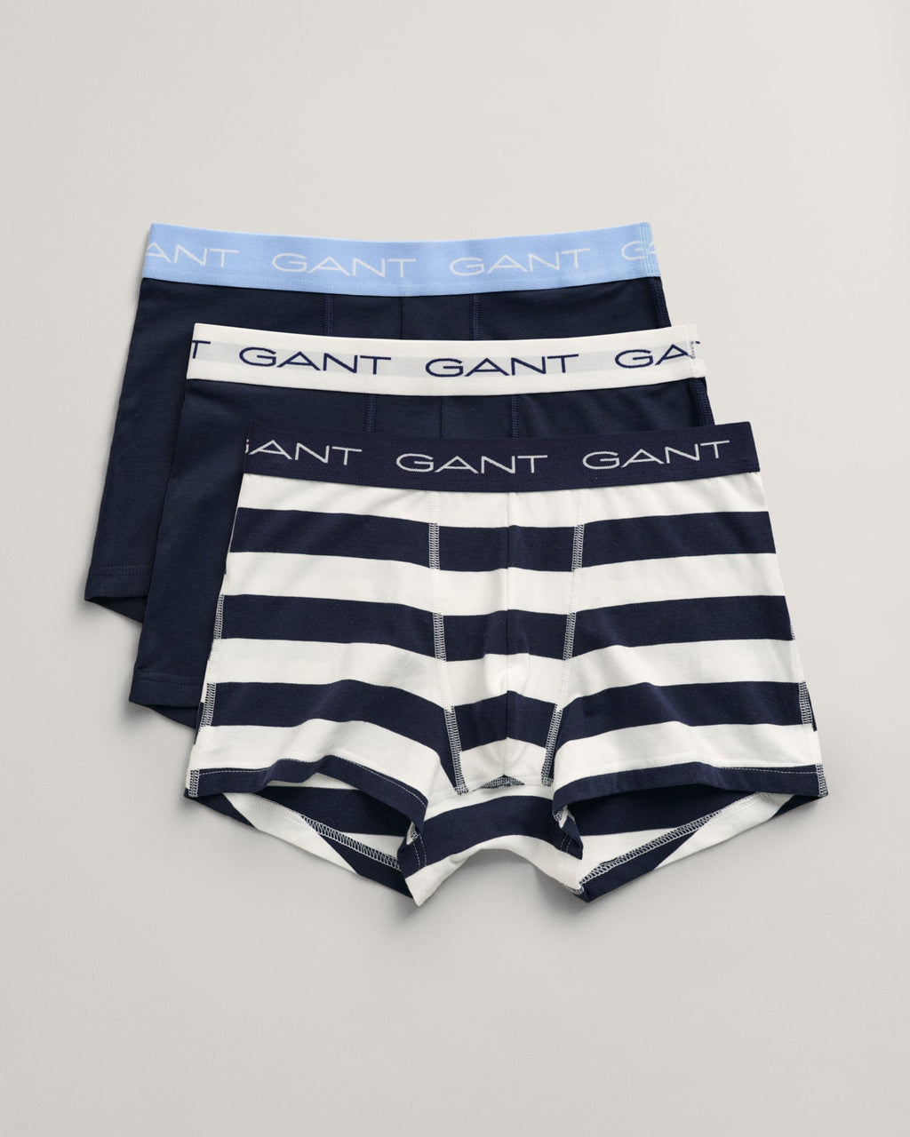 Men's 3-Pack Striped Trunks - EVENING BLUE